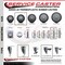 Service Caster 35 Inch Thermoplastic  Rubber Wheel Swivel 58 Inch Threaded Stem Caster Set 2 Brakes SCC SCC-TS20S3514-TPRB-58212-2-PLB-2 - alternate 5